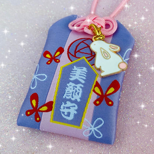 Japanese kawaii anime bunny omamori charm amulet talisman keychain pendant bags