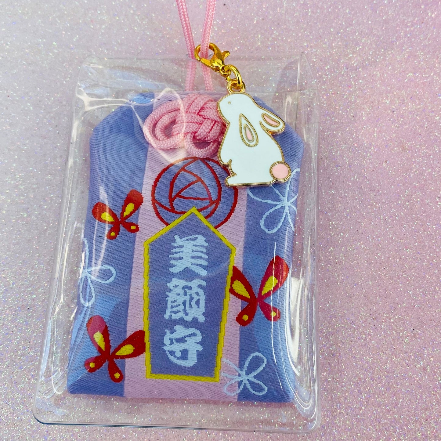 Japanese kawaii anime bunny omamori charm amulet talisman keychain pendant bags