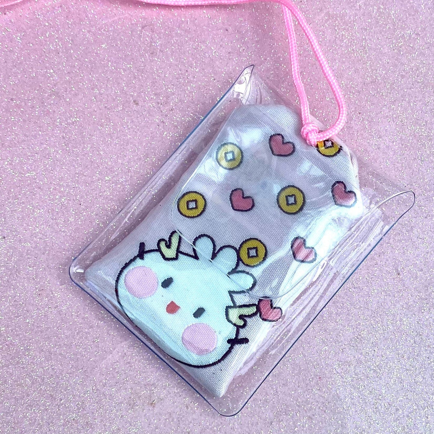 Japanese luck kawaii rainbow omamori amulet keychain silk pendant bags hamster mouse cat