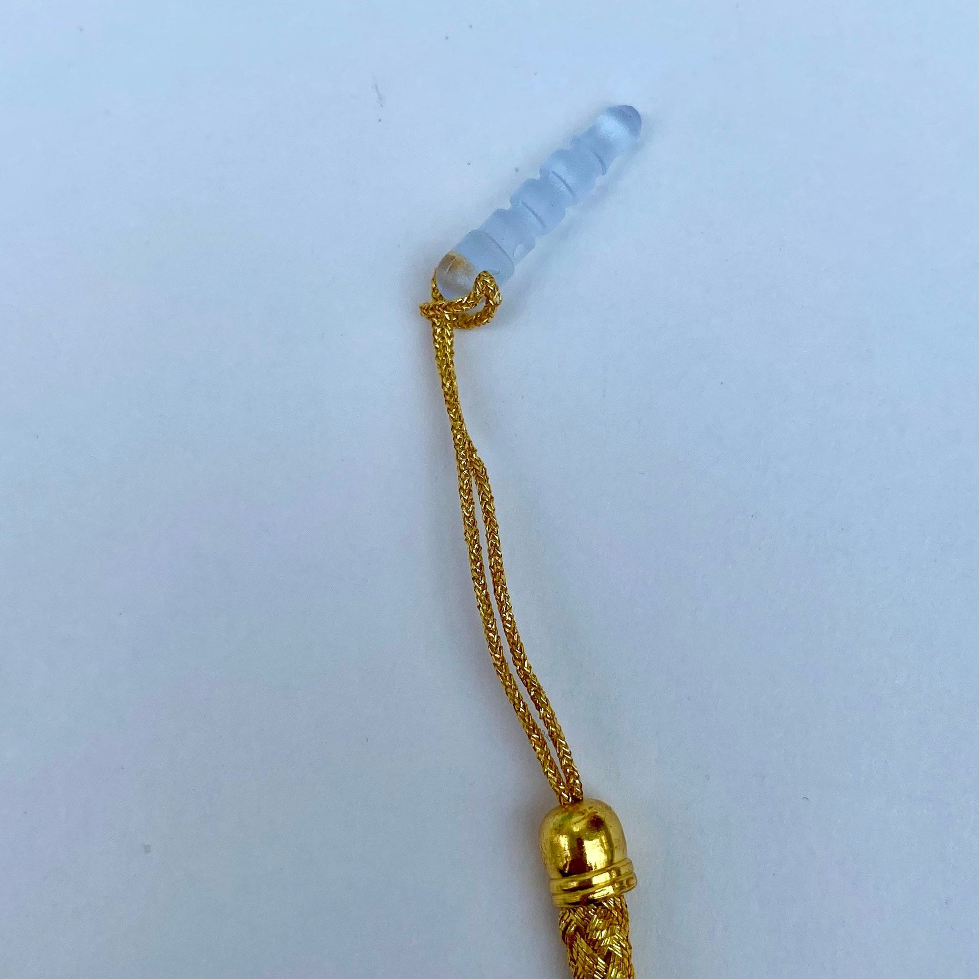 dust plug option phone charm gold rope