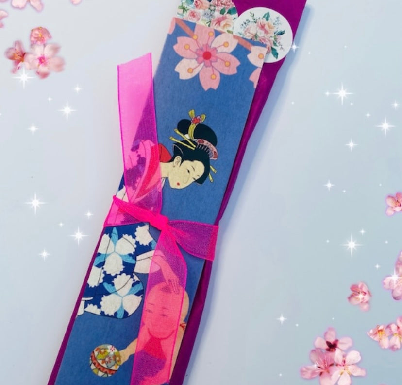 Kawaii Japanese blossom sakura style key fob wrist strap koi fish charms lanyard